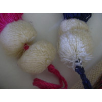 Claudie Pierlot Umhängetasche aus Baumwolle in Beige