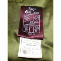 John Galliano Jacket/Coat Linen in Green