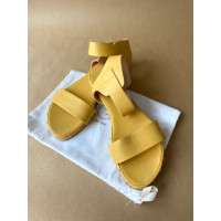 Agl Sandalen aus Leder in Gelb