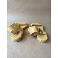 Agl Sandalen aus Leder in Gelb