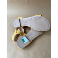 Agl Sandalen aus Leder in Gelb