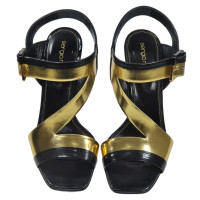 Sergio Rossi Sandals Leather in Gold