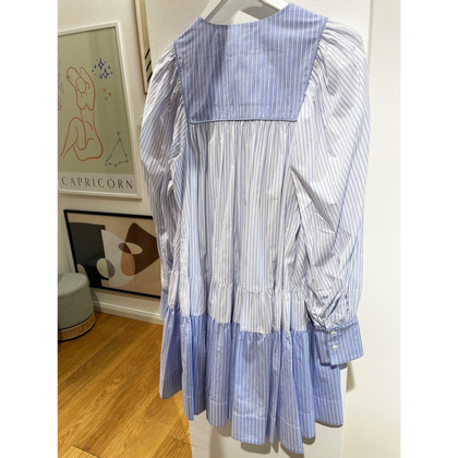 Lee Mathews Kleid aus Baumwolle in Blau
