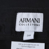 Armani Collezioni Jupe en soie noire