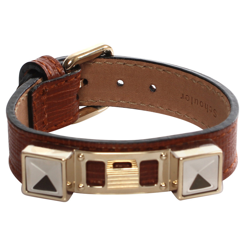 Proenza Schouler Brown Leather Bracelet 