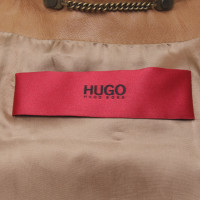 Hugo Boss Veste en cuir camel