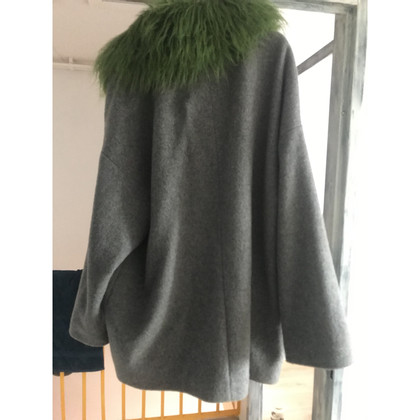 Essentiel Antwerp Jacke/Mantel aus Wolle in Grau