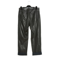 Hermès Paire de Pantalon en Cuir en Noir