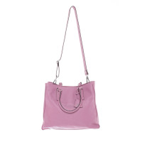 Abro Handtasche aus Leder in Rosa / Pink