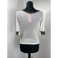 Ermanno Scervino Top en Coton en Blanc