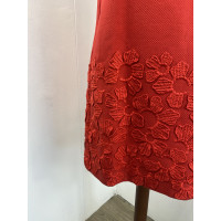 Ermanno Scervino Kleid aus Baumwolle in Rot