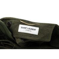 Saint Laurent Shorts aus Baumwolle in Grün