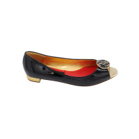 Carolina Herrera Pumps/Peeptoes Lakleer in Zwart