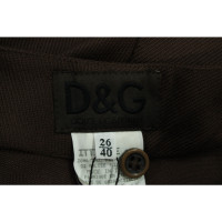 Dolce & Gabbana Trousers Wool in Brown