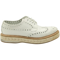 Church's Lace-up shoes Patent leather in White
