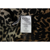Ganni Top Silk in Brown