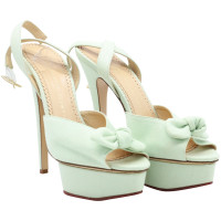 Charlotte Olympia Sandali in Lino in Verde