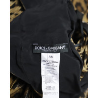 Dolce & Gabbana Jurk Zijde in Bruin
