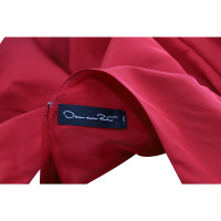 Oscar De La Renta Kleid aus Seide in Rot
