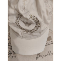 Armani Hut/Mütze aus Baumwolle in Weiß