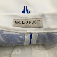 Emilio Pucci Shorts aus Seide in Blau