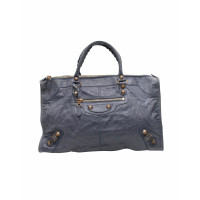 Balenciaga City Bag in Pelle in Blu
