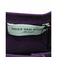 Dries Van Noten Jacke/Mantel aus Wolle in Violett