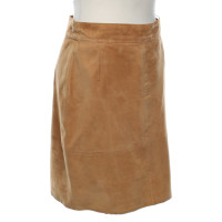 Elegance Paris Skirt Leather in Beige
