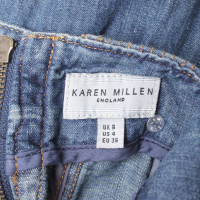 Karen Millen Robe en jean en bleu