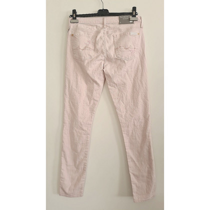 7 For All Mankind Jeans in Cotone in Rosa