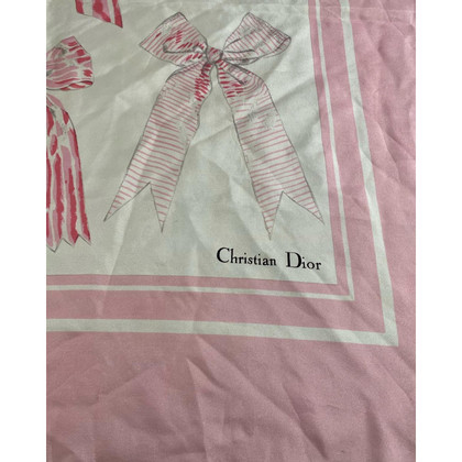 Christian Dior Echarpe/Foulard en Soie en Rose/pink
