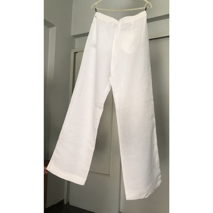 Armani Jeans Jeans aus Leinen in Weiß