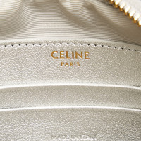 Céline C Charm Bag in Pelle in Argenteo