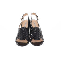 Diane Von Furstenberg Sandals Leather in Black