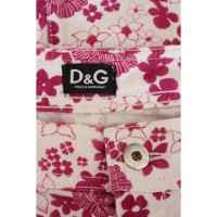 D&G Jupe en Coton en Rose/pink