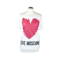 Moschino Love Top en Coton en Blanc