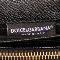 Dolce & Gabbana Täschchen/Portemonnaie aus Leder in Weiß