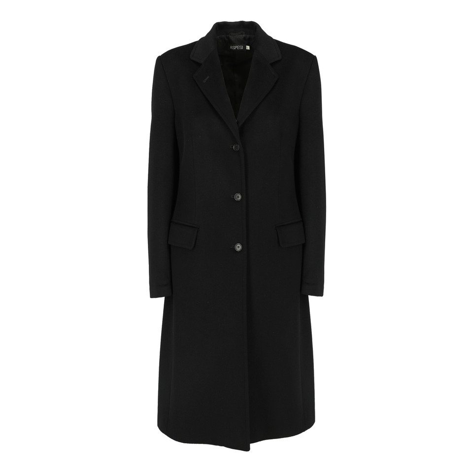 Aspesi Veste/Manteau en Laine en Noir