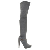 Elisabetta Franchi Overknee boots in gray