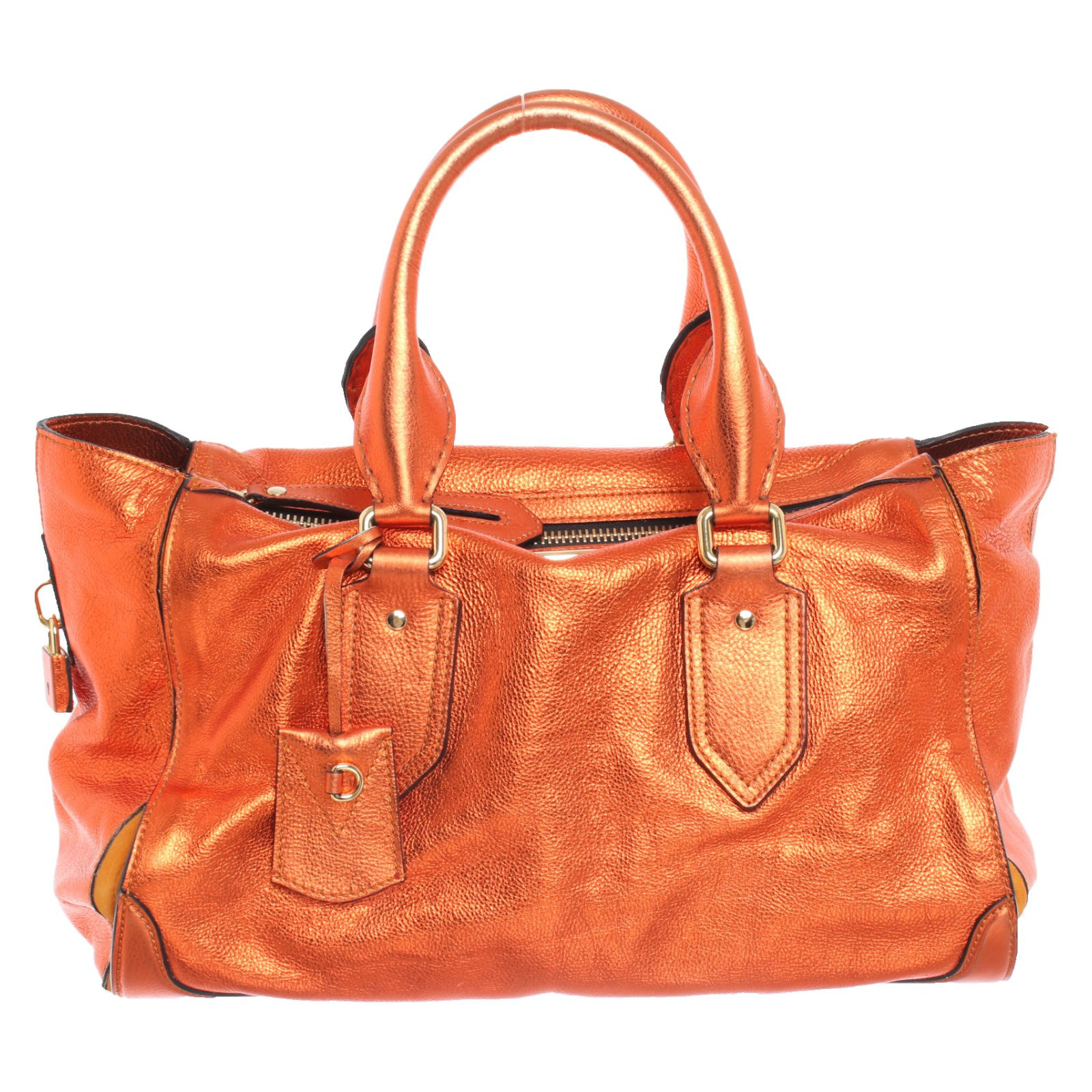 Burberry Handtasche aus Leder in Orange - Second Hand Burberry Handtasche  aus Leder in Orange gebraucht kaufen für 460€ (4801722)