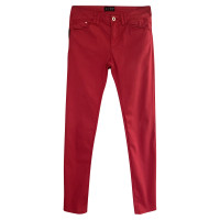 Armani Jeans Hose aus Baumwolle in Rot