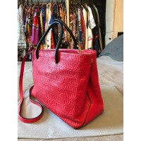 Moschino Handbag Leather in Red
