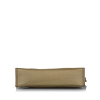 Yves Saint Laurent Clutch Bag Canvas in Beige