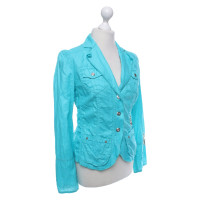 Marc Cain Blazer Linen in Turquoise