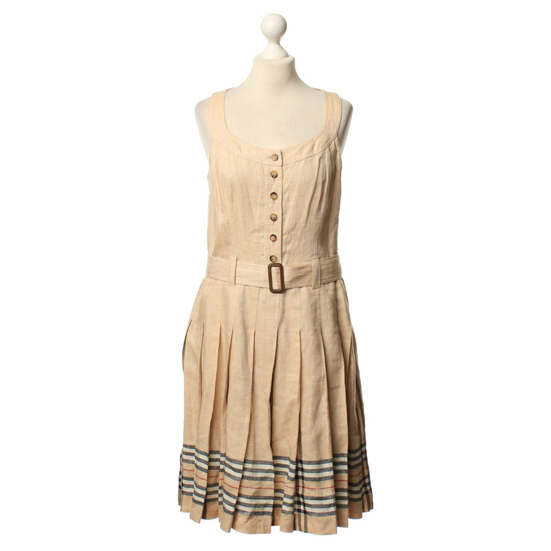 Burberry Dress with pleated skirt in beige