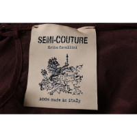 Semi Couture Dress Silk in Bordeaux