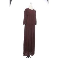 Semi Couture Dress Silk in Bordeaux