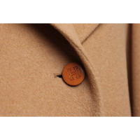 Hermès Jacket/Coat Wool in Beige