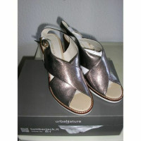 Luisa Cerano Sandals Leather in Silvery