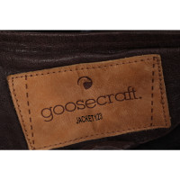 Goosecraft Jacke/Mantel aus Leder in Braun